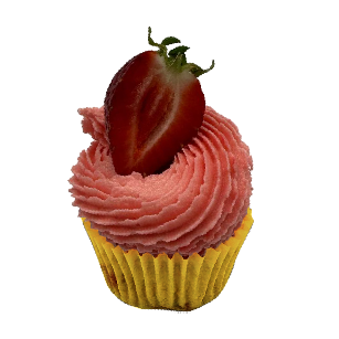 Royal Sovereign Strawberry Shortbread Cupcake
