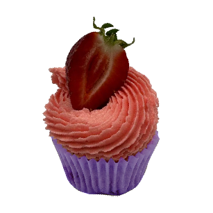 Royal Sovereign Strawberry Shortbread Cupcake