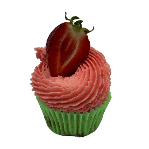 Royal Sovereign Strawberry Shortbread Cupcake