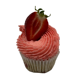 Royal Sovereign Strawberry Cupcake