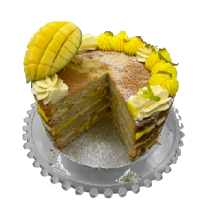 Mango and Passion Fruit Naked Cake